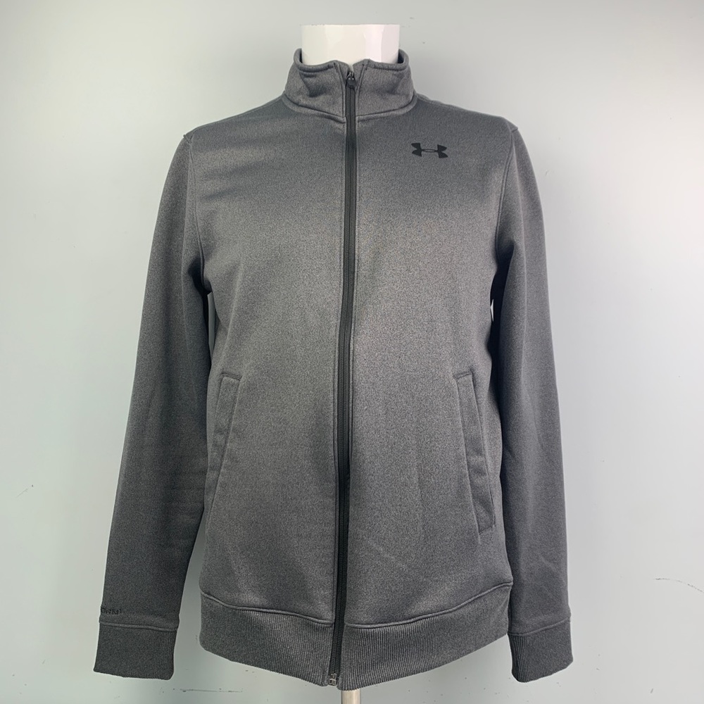 Under Armour Small Loose Gray Full Zip Up Sweater